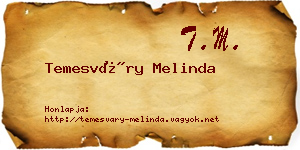 Temesváry Melinda névjegykártya